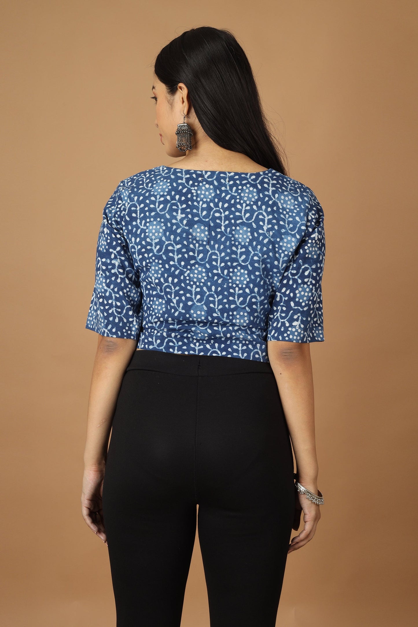 Bagh Dabu Indigo Top