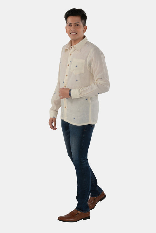 Nilaya White Kala Cotton Shirt