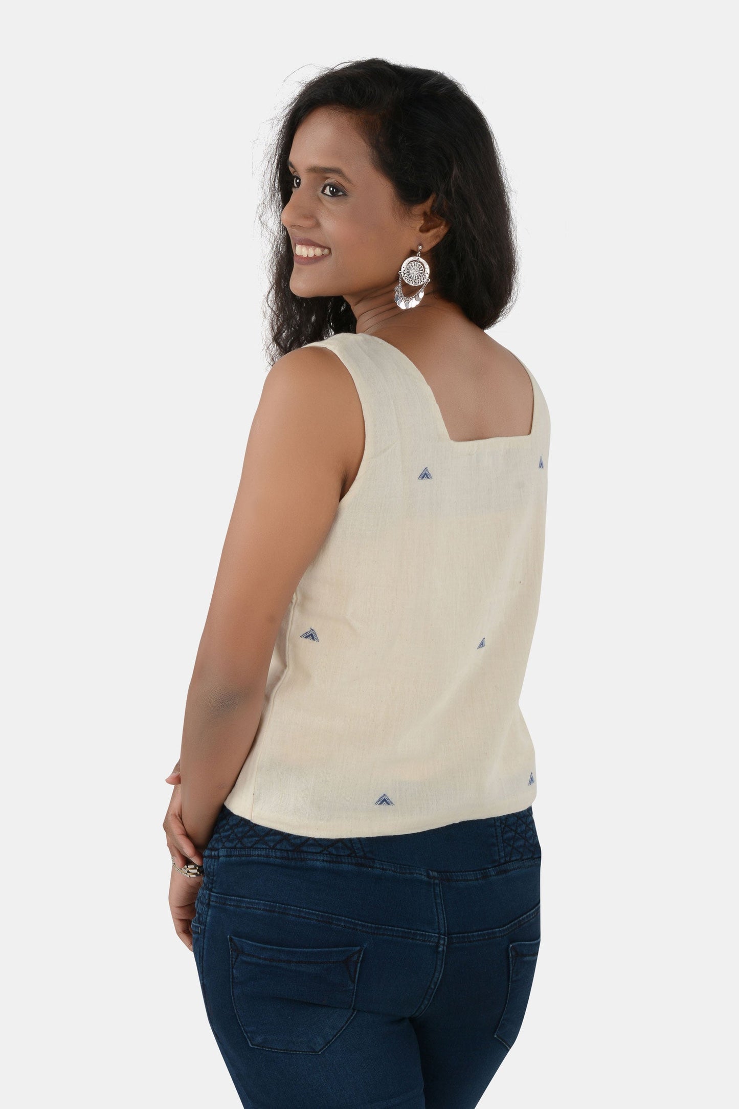 Nilaya White Kala Cotton Top