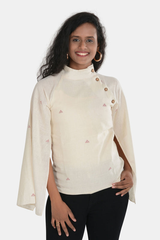 Maaya White Kala Cotton Top