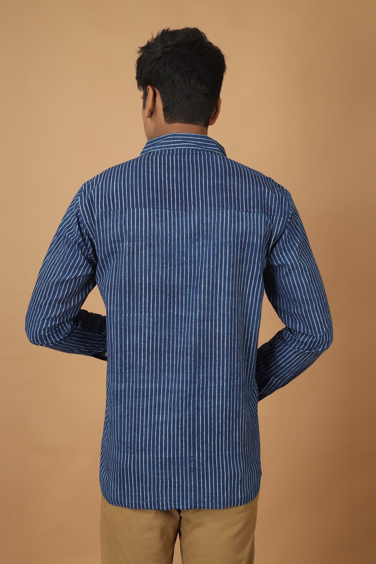 Rekh Dabu Indigo Mens Shirt