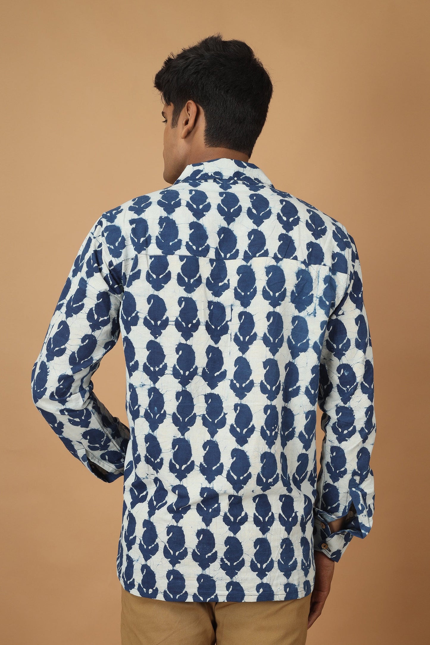 Pattrika Dabu Indigo Mens Shirt