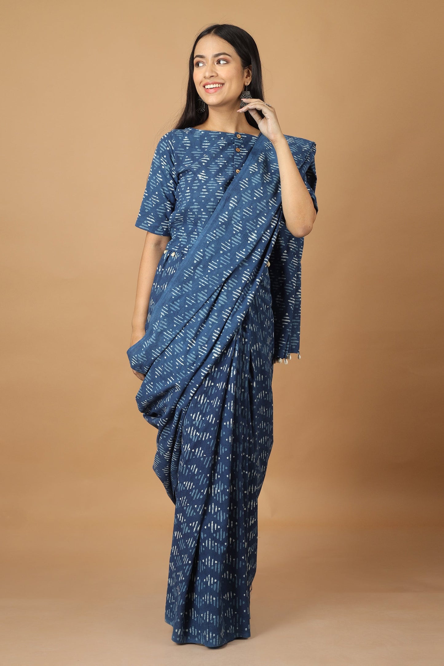 Tryasra Dabu Indigo Co-Ordinated Set