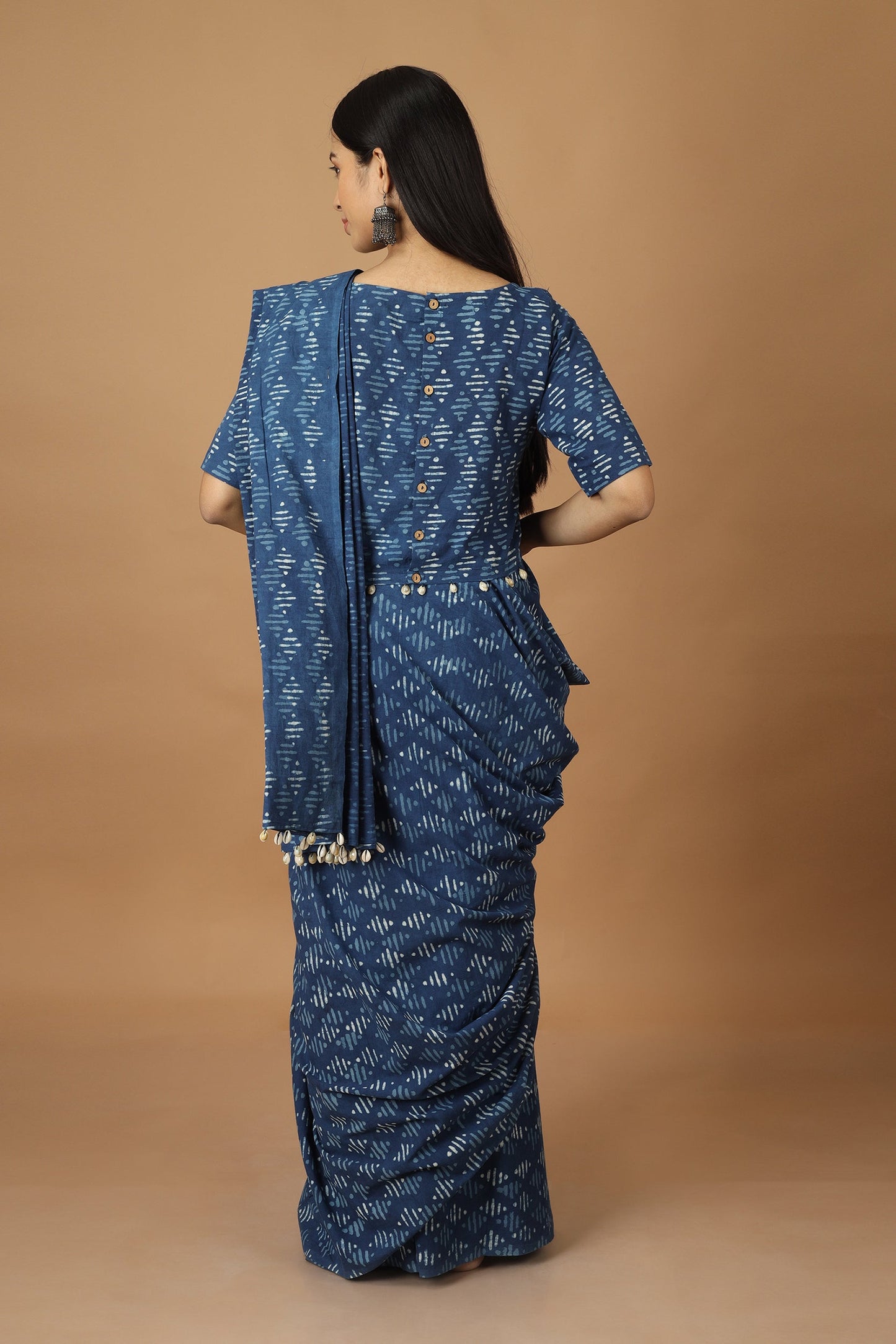 Tryasra Dabu Indigo Co-Ordinated Set