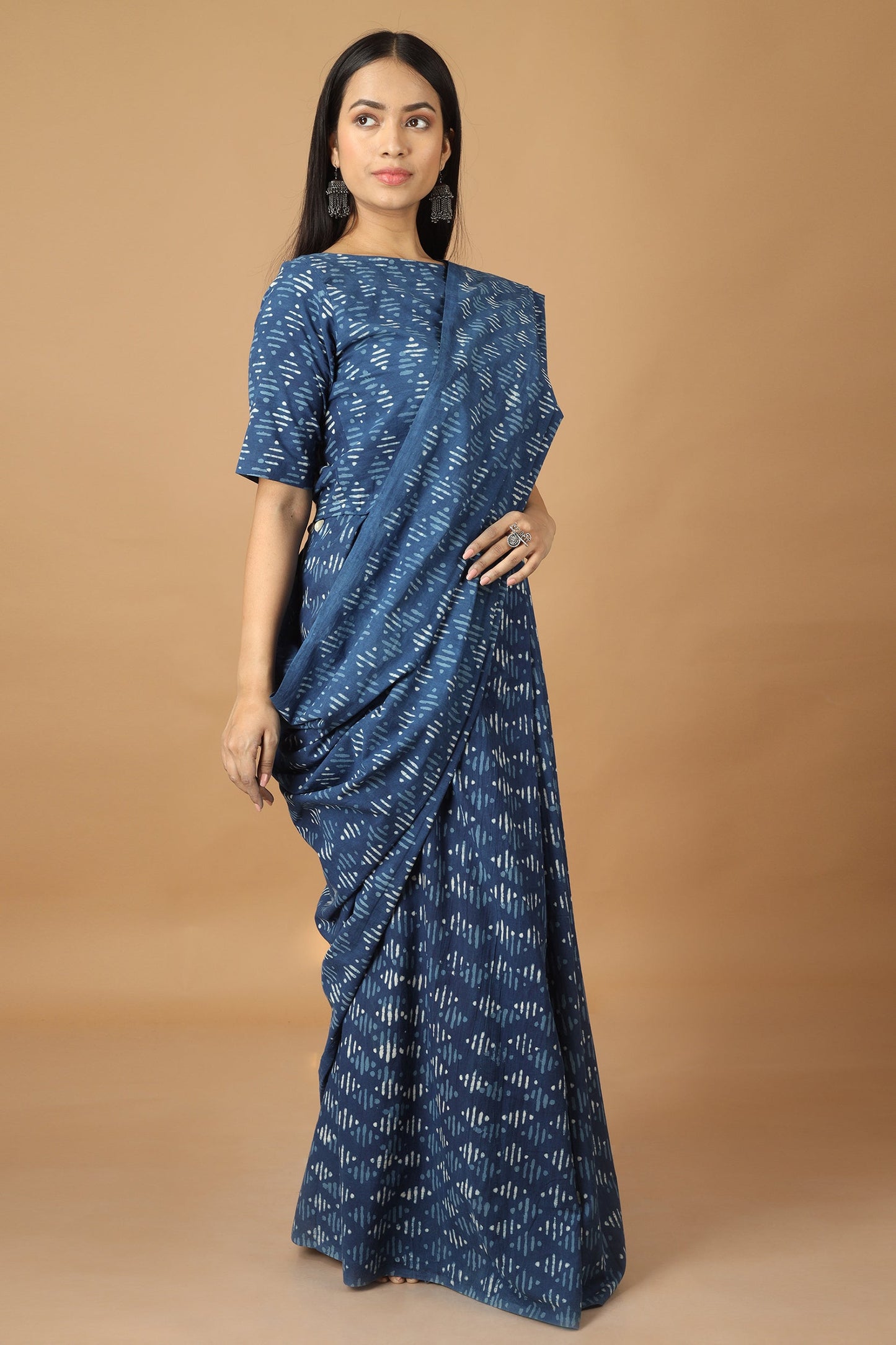 Tryasra Dabu Indigo Co-Ordinated Set