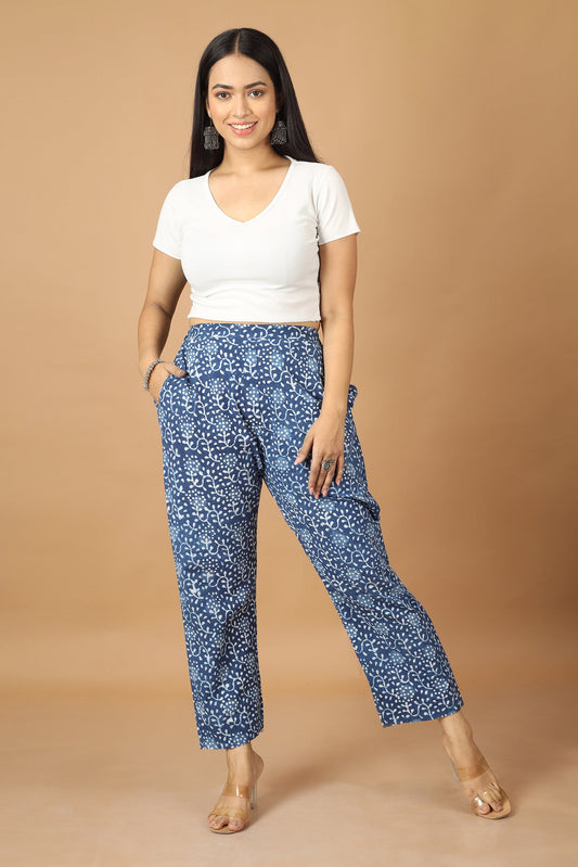 Bagh Dabu Indigo Pant