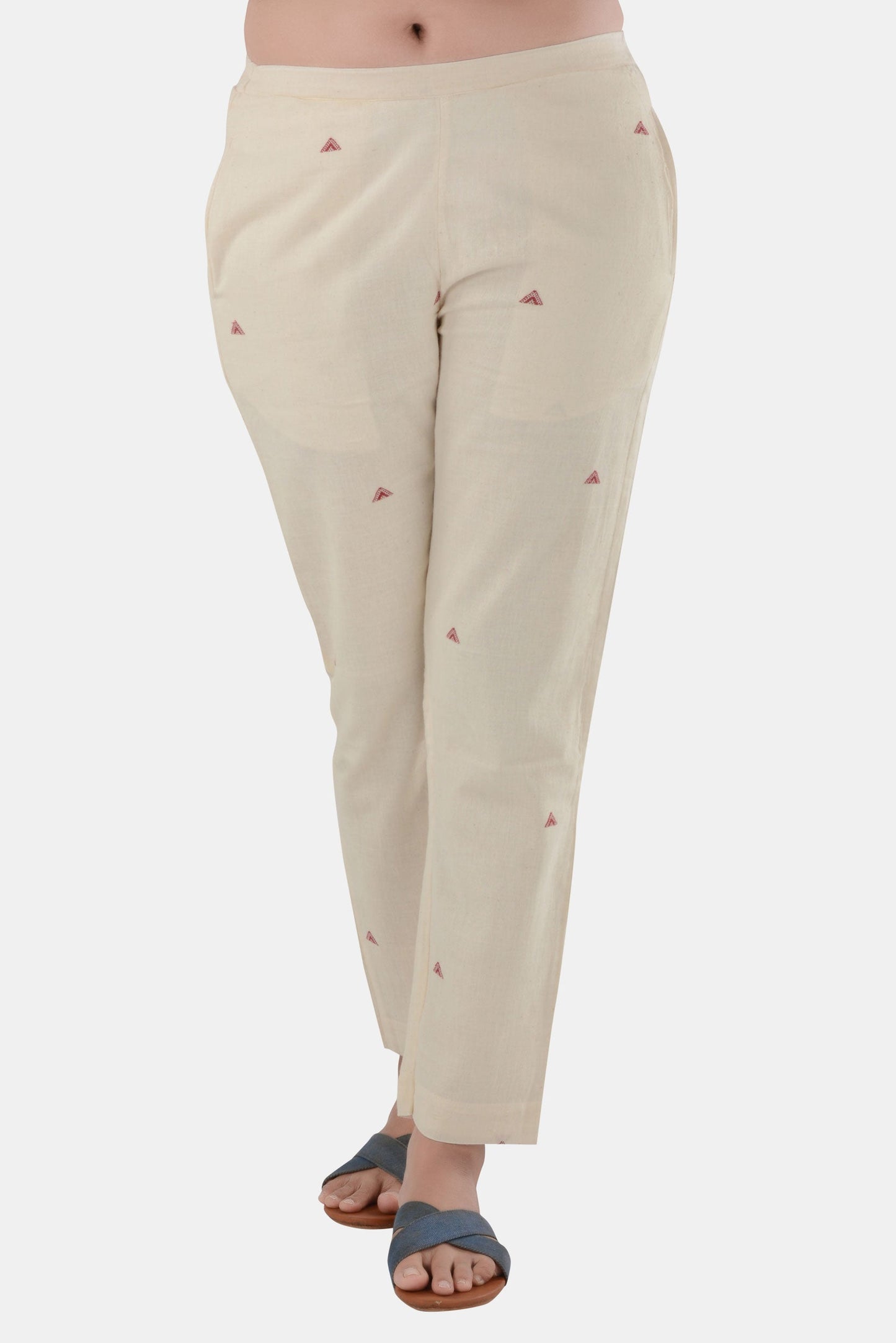 Maaya White Kala Cotton Pant