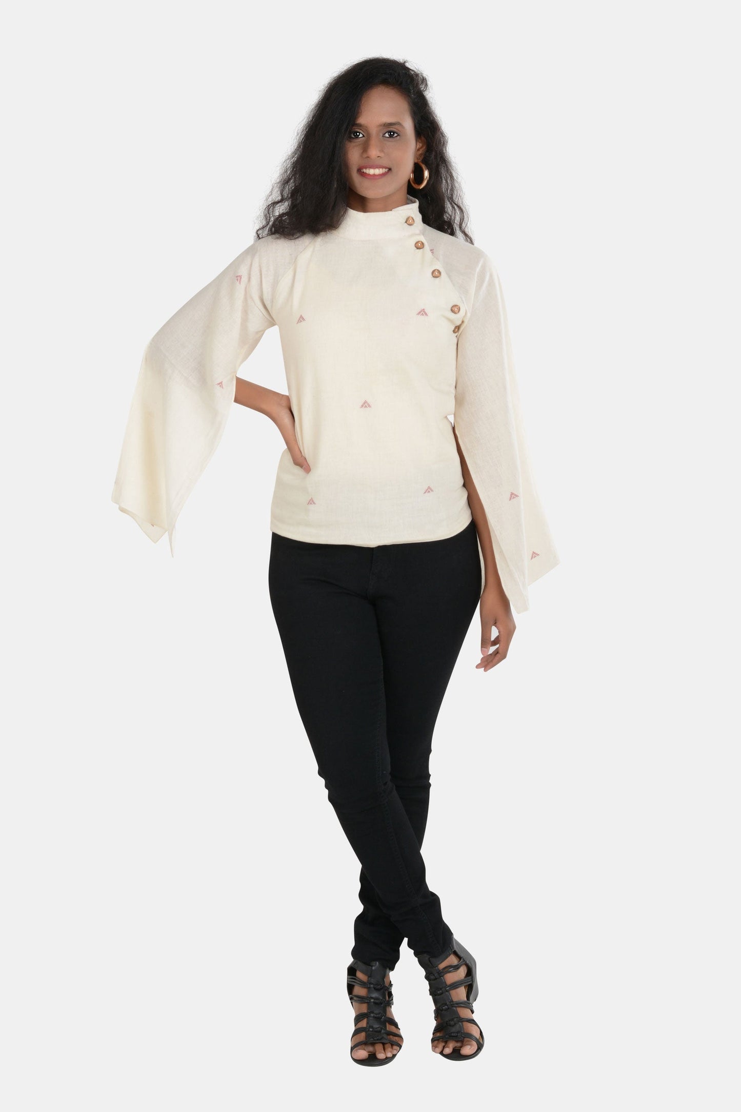 Maaya White Kala Cotton Top